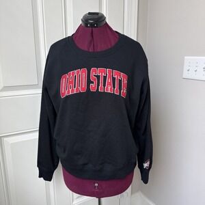 Colosseum Ohio State Buckeyes Women's XL Campanile Pullover Sweatshirt Black